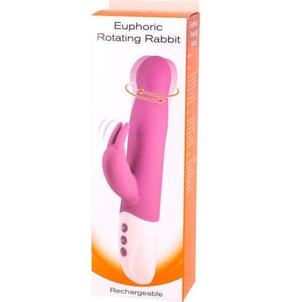 Vibrator rabbit Seven Creations Euphoric Bunny cu braț flexibil pentru clitoris