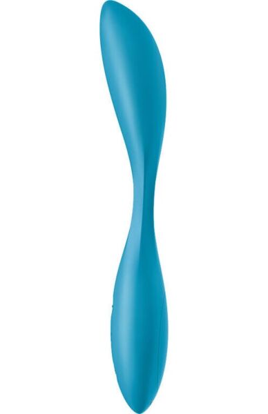 Vibrator punct G Satisfyer G-Spot Flex 1, albastru, cu axul flexibil