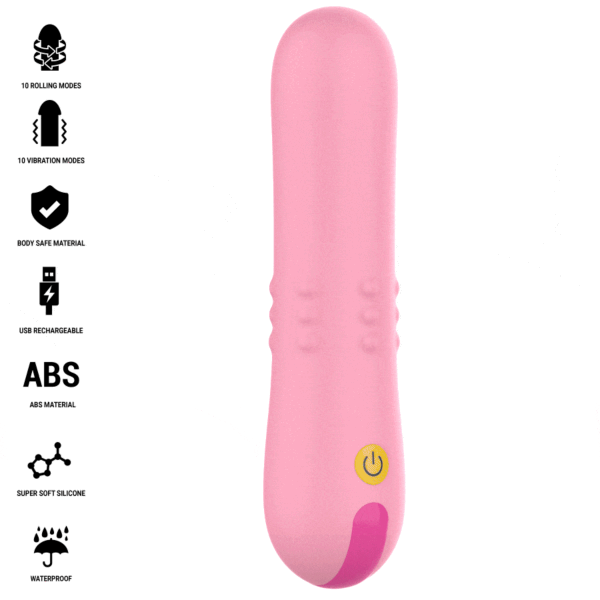 Vibrator Intense Barbara cu perle rotative interne