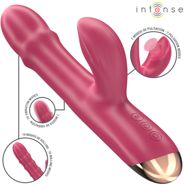 Vibrator Intense Chloe 3 în 1 din silicon