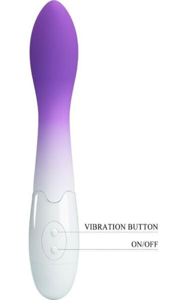 Vibrator punct G Pretty Love BI-014220-A6, curbat, cu vârful rotunjit