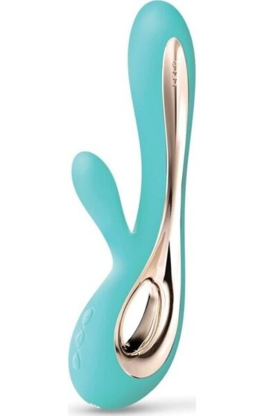 Vibrator rabbit LELO Soraya 2 cu vârful pentru introducere și stimulatorul extern