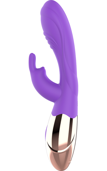 Vibrator rabbit Womanvibe Viora auriu și lila