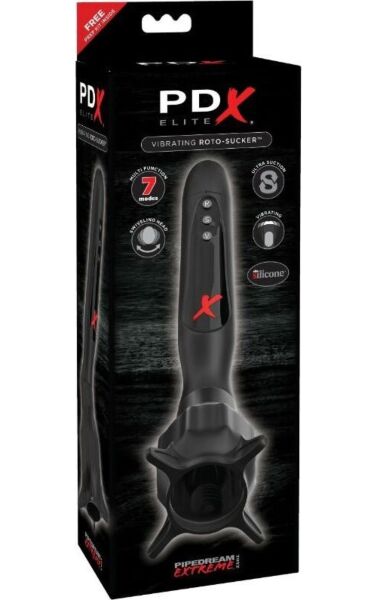 Masturbator Pipedream PDX Elite Roto-Sucker cu vibrație și aspirație