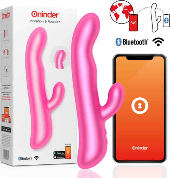 Vibrator rabbit Oninder Oslo, cu partea internă și brațul pentru clitoris