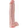 Dildo King Cock 38 cm cu ventuză și testicule