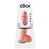 Dildo King Cock 10 cu testicule și tact realist