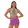 Rochie Mini Lace cu detalii de dantelă faux