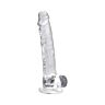 Dildo Loving Joy 11 Inch cu Bile Transparent