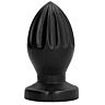 Plug Anal ALL BLACK 12 CM cu textură ranurată