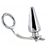 Plug Anal Metal Hard cu Cockring din Oțel Chirurgical