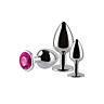 Plugs Metal S Pleasures Set de 3 pentru stimulare anală