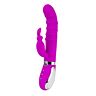 Vibrator Rabbit Pleasures Realistic Violet cu stimulare duală