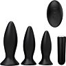 Pack de Plugs S Pleasures Premium Triplicity cu Balită Vibratoare