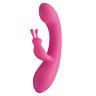 Vibrator rabbit S Pleasures Velvet Love Bunny cu stimulare dublă