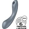 Stimulator Satisfyer Air Pulse Curve Trinity 1 cu vibrație