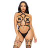 Hamuri Leg Avenue Teddy Corazón Negru Talla M
