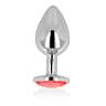 Plug Anal OHMAMA cu Cristal Roșu 8 cm
