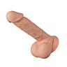 Dildo Bahamut Flex 21.8 cm cu testicule și ventuză