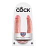Dildo Dublă Penetrație KING COCK 17.8 cm cu Tact Realist