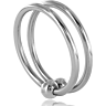 Inel Pene METAL HARD DOUBLE GLANS RING ajustabil