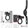 Inel Vibrant BLACK&SILVER AGRON cu control WATCHME