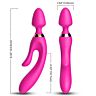 Vibrator ARMONY MASSAGER RABBIT FUCHSIA cu vibrație variată
