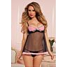 Babydoll Lingerie Seven 'til Midnight cu tanga inclus