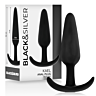Plug Anal BLACK&SILVER Kael cu mâner mediu
