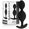 Bolas Anale BLACK&SILVER Orson 9 cm cu Proiecții