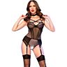 Body Crotchless Chilirose CR 4879 cu detalii seducătoare