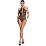 Passion Woman Bodystocking BS088 cu dantelă și transparențe