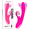 Vibrator DIVERSIA BUNNY WAVES cu sistem 'wave' pentru stimulare dublă