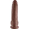 Dildo King Cock 9' cu testicule, tactil realist