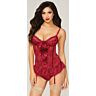 Set lenjerie Loviux 2PC BUSTIER cu inimă la decolteu