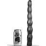 Dildo ALL BLACK 32 cm ondulat pentru stimulare anală