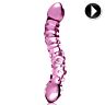 Dildo ICICLES N. 55 cu două fețe din cristal