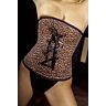 Corset Lingerie Insinuate cu model leopard și fundițe