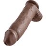 Dildo KING COCK 30.48 CM cu detalii realiste