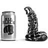 Dildo All Black 13 cm cu caña acanalată