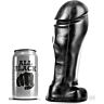 Dildo ALL BLACK 22 CM cu vârf lat pentru avansați