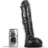 Dildo ALL BLACK DONG 29 cm cu material hipoalergenic