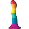Dildo NS Novelties Colors Wave cu ventuză pentru hamuri
