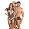 Costum pentru cupluri S Pleasures Body-Boxer coordonat