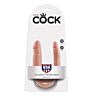 Dildo KING COCK U-SHAPED SMALL DOUBLE TROUBLE 12.7 CM