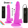 Dildo Diversia 18 cm cu vibrație și flexibilitate