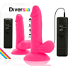 Dildo DIVERSIA 17 cm cu vibrație și conexiune