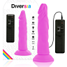 Dildo Diversia 23 cm cu vibrație flexibilă
