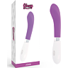 Vibrator GLOSSY John cu curbă adaptată corpului feminin