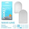 Masturbator Tenga Pocket Wave Line | Texturi intense